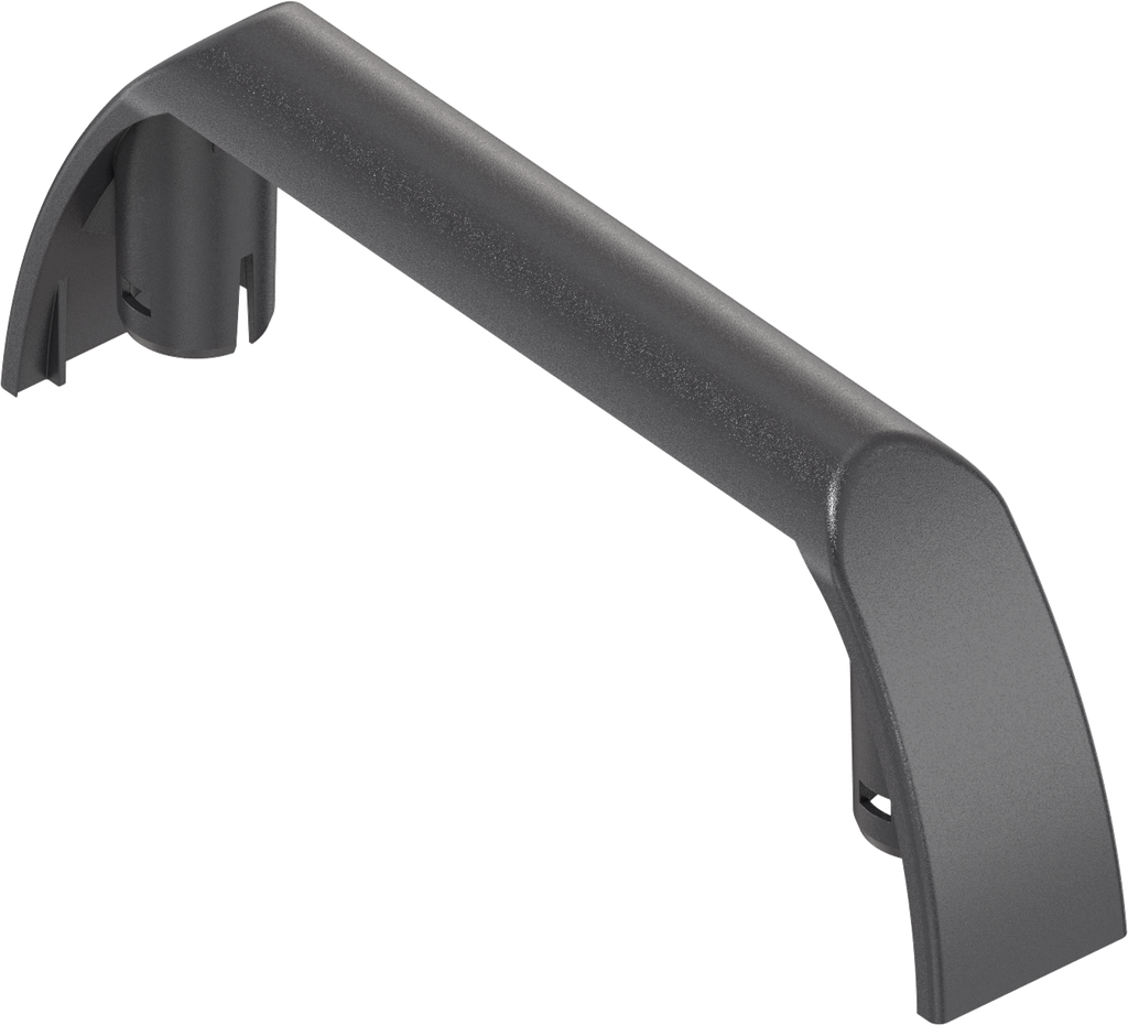 Cover for bow-type handle, Antimicrobial polyamide GF black; 1095-37-WI
